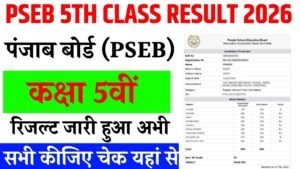 Punjab Board 5th Result 2026