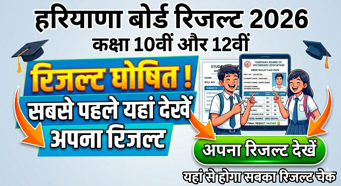 Haryana Board Result 2026 Class 10th & 12th