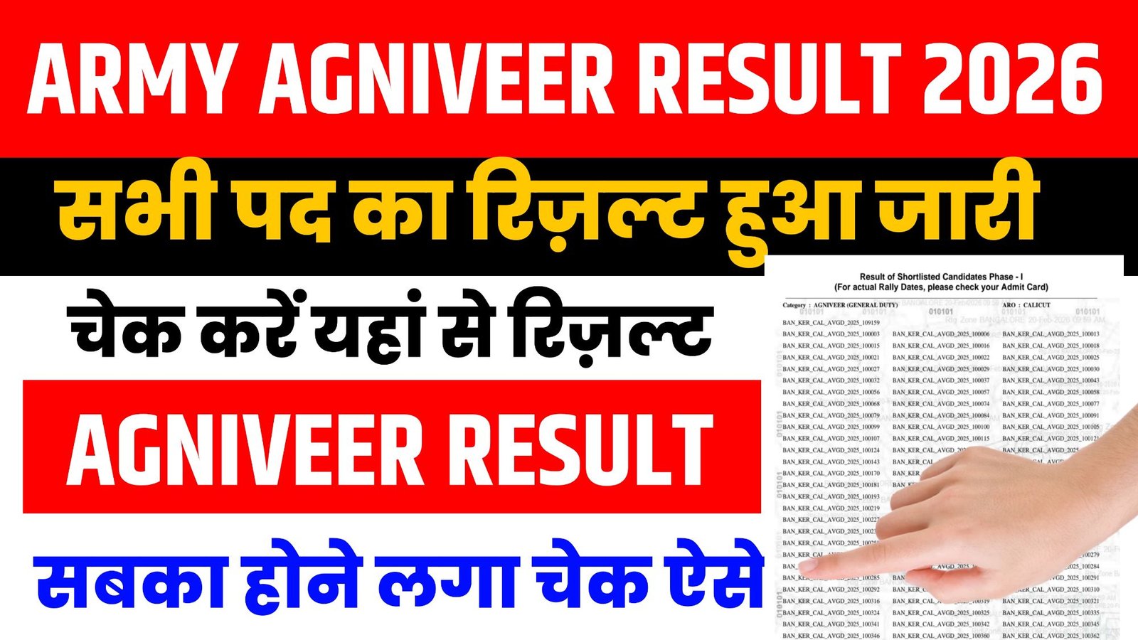 Army Agniveer Result 2026
