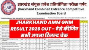 Jharkhand ANM GNM Result 2026